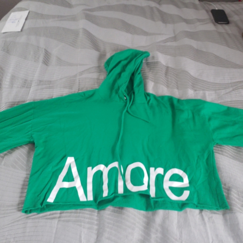 Crop sweatshirt hoodie